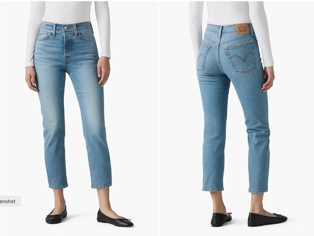 Levis Wedgie High Waist Ankle Straight Leg Jeans Size 27